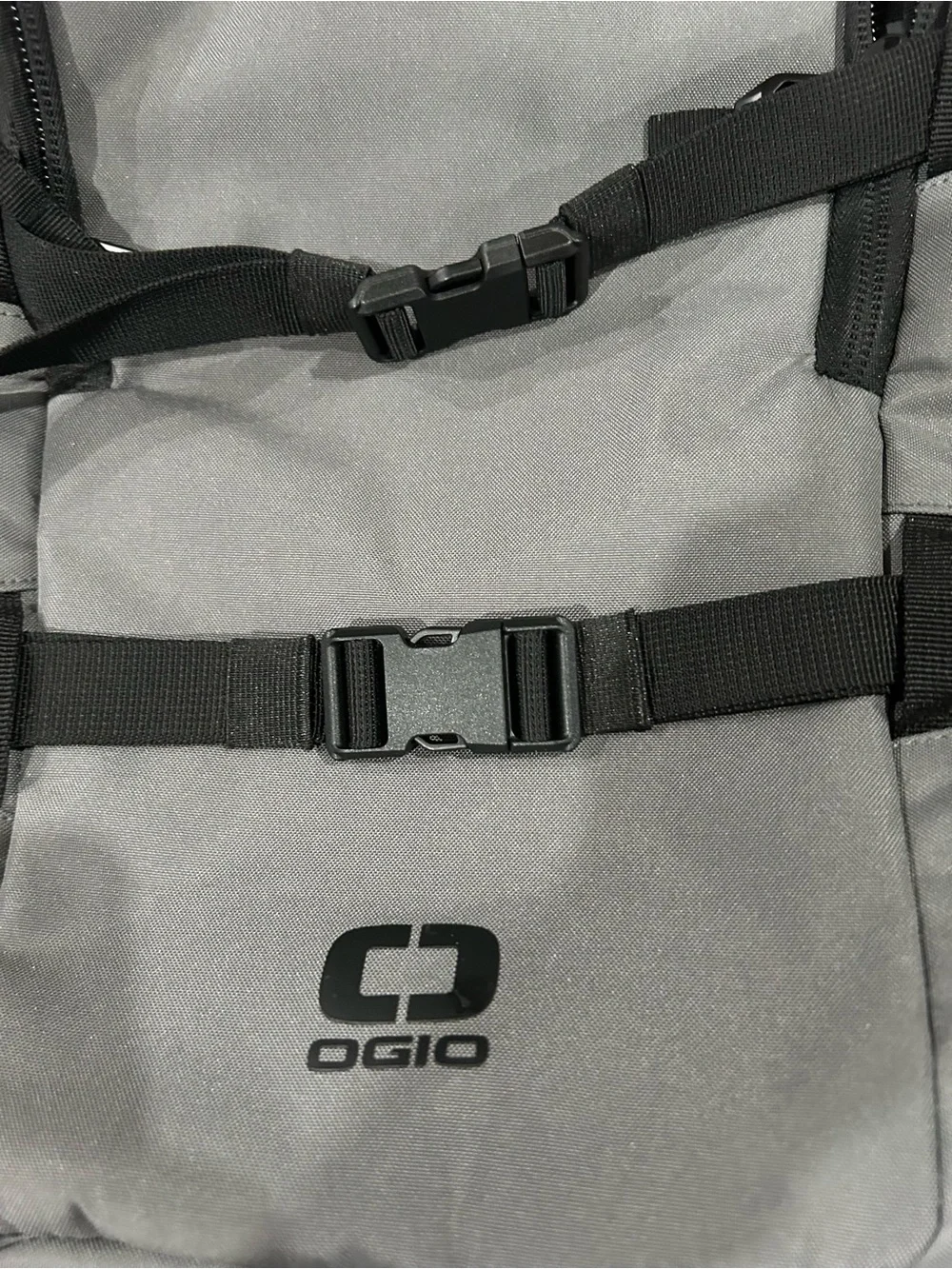 OGIO Gray & Black Men's Backpack with Front Straps